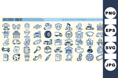 Complete Auto Repair Icon Set For Garage Use Product Image 1