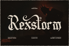 Rexstorm | Blackletter Typeface Product Image 1