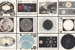 12 Vintage Astronomy Diagrams Astrological Image Bundle Product Image 2
