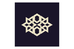 Geometric pattern design featuring intricate shapes in minim Product Image 1
