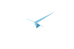 Abstract geometric bird shape in blue tones minimalist vecto Product Image 1