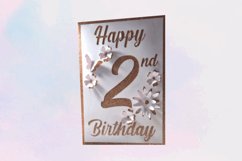 2nd birthday Cut card design, Card Making, pop up Product Image 1