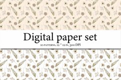 Wildflowers Aesthetics Digital Paper, Meadow Flowers Product Image 8