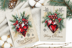 Merry Christmas Card. Printable cards Product Image 3