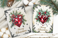 Merry Christmas Card. Printable cards Product Image 3