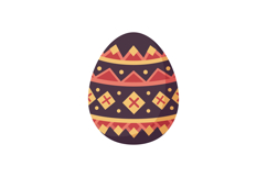 Ornate Easter egg design featuring geometric patterns in a f Product Image 1