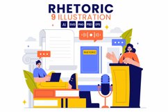 9 Rhetoric and Elocution Class Illustration Product Image 1
