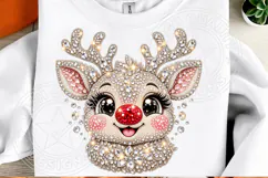 Rhinestone Christmas Reindeer PNG Product Image 1