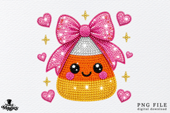 Rhinestone Coquette Candy Corn Png Product Image 1