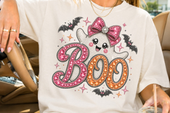 Rhinestone Cute Ghost Boo Sublimation Product Image 2