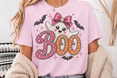 Rhinestone Cute Ghost Boo Sublimation Product Image 3