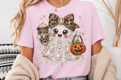 Rhinestone Glam Halloween Ghost PNG Product Image 3