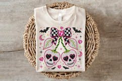 Rhinestone Halloween Skull Cherry PNG Product Image 2
