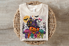 Rhinestone Haunted House &amp; Ghost PNG Product Image 2