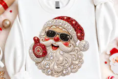 Rhinestone Santa Christmas Cool Sunglasses Bling Holiday Des Product Image 4