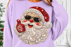 Rhinestone Santa Christmas Cool Sunglasses Bling Holiday Des Product Image 5