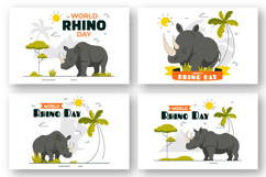 10 World Rhino Day Illustration Product Image 2