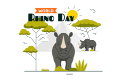 10 World Rhino Day Illustration Product Image 4