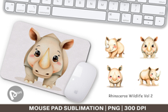 Mouse Pad Rhinoceros Wildlife Product Image 1