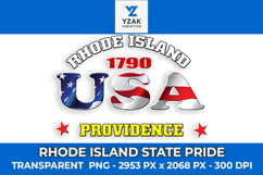 Rhode Island State Pride Graphic Design Product Image 1