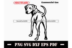 Rhodesian Ridgeback Dog Butt SVG PNG DXF EPS PDF Product Image 1