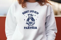 Ribbit and Run Partner SVG PNG | Cowboy Frog Western Clipart Product Image 2