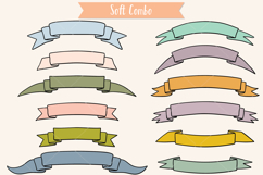 Ribbon Banner Color, Hand Drawn Decorative Element, Scroll Product Image 3