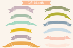 Ribbon Banner Color, Hand Drawn Decorative Element, Scroll Product Image 6