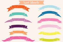 Ribbon Banner Color, Hand Drawn Decorative Element, Scroll Product Image 7