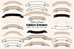 Ribbon Banners | Hand Drawn Decorative Elements | Scroll Product Image 1