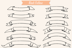 Ribbon Banner, Hand Drawn Decorative Element, Vintage Scroll Product Image 4