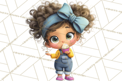 Oversized Bow Young Girl PNG Clipart Kids Fashion Graphics Product Image 2