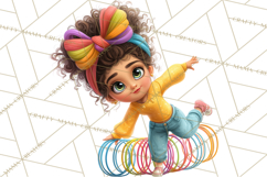 Oversized Bow Young Girl PNG Clipart Kids Fashion Graphics Product Image 3