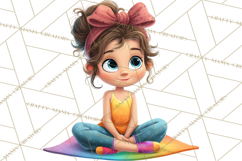 Oversized Bow Young Girl PNG Clipart Kids Fashion Graphics Product Image 2