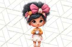 Oversized Bow Young Girl PNG Clipart Kids Fashion Graphics Product Image 5