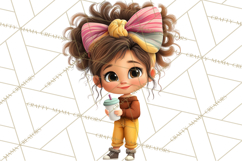 Oversized Bow Young Girl PNG Clipart Kids Fashion Graphics Product Image 3