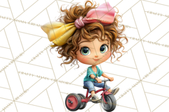 Oversized Bow Young Girl PNG Clipart Kids Fashion Graphics Product Image 5