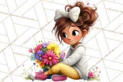 Oversized Bow Young Girl PNG Clipart Kids Fashion Graphics Product Image 2