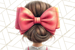 Oversized Bow Young Girl PNG Clipart Kids Fashion Graphics Product Image 3