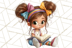 Oversized Bow Young Girl PNG Clipart Kids Fashion Graphics Product Image 4