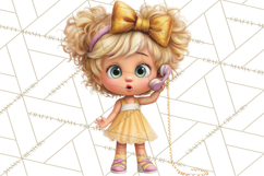 Oversized Bow Young Girl PNG Clipart Kids Fashion Graphics Product Image 5