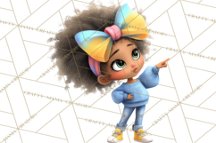 Oversized Bow Young Girl PNG Clipart Kids Fashion Graphics Product Image 5