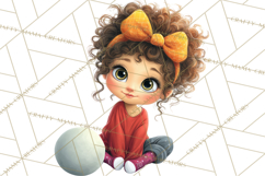 Oversized Bow Young Girl PNG Clipart Kids Fashion Graphics Product Image 2
