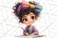 Oversized Bow Young Girl PNG Clipart Kids Fashion Graphics Product Image 5