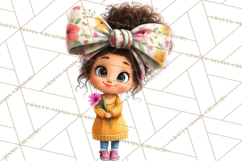 Oversized Bow Young Girl PNG Clipart Kids Fashion Graphics Product Image 4
