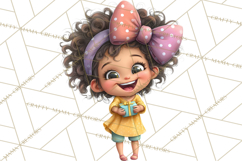 Oversized Bow Young Girl PNG Clipart Kids Fashion Graphics Product Image 5