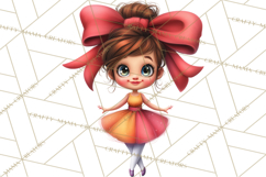 Oversized Bow Young Girl PNG Clipart Kids Fashion Graphics Product Image 3