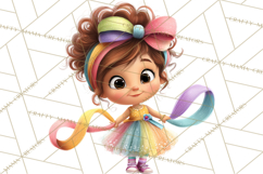 Oversized Bow Young Girl PNG Clipart Kids Fashion Graphics Product Image 3