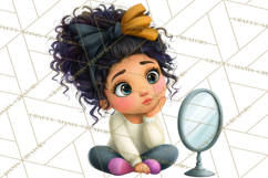 Oversized Bow Young Girl PNG Clipart Kids Fashion Graphics Product Image 4