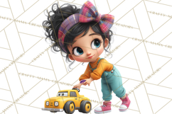 Oversized Bow Young Girl PNG Clipart Kids Fashion Graphics Product Image 2